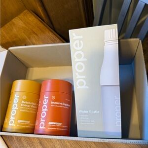 Proper Reusable Water Bottle and powders (X2)